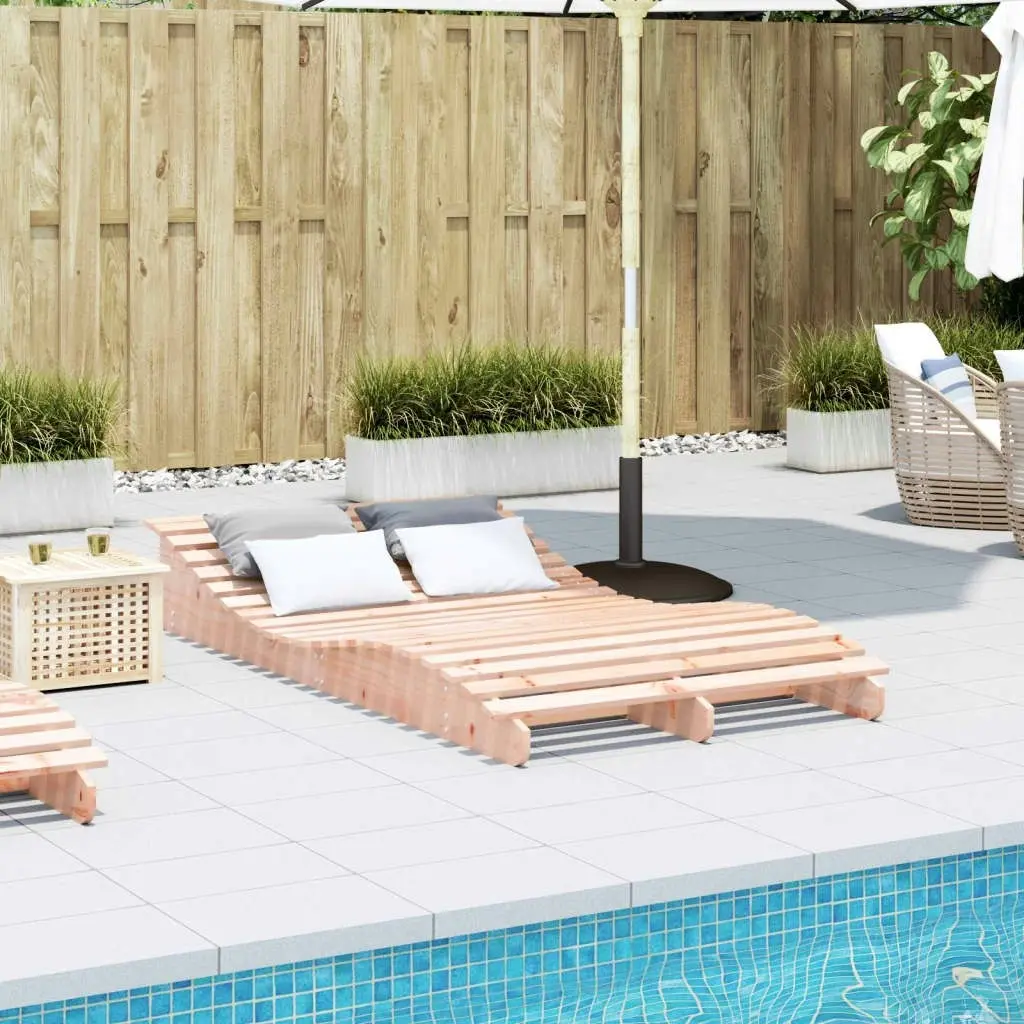 Sun Lounger 205x110x31.5 cm Solid Wood Douglas 832591