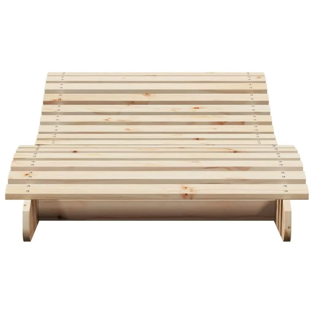 Sun Lounger 205x80x31.5 cm Solid Wood Pine 832584