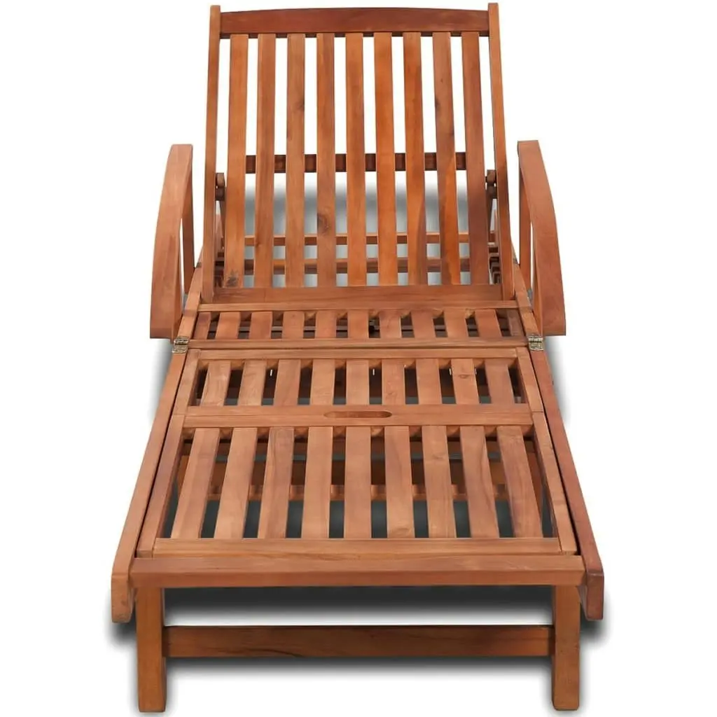 Sun Lounger Solid Acacia Wood 41446