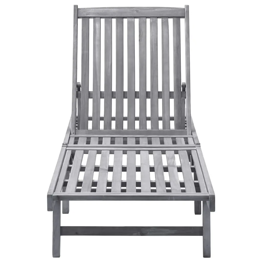 Sun Lounger Solid Acacia Wood 311872