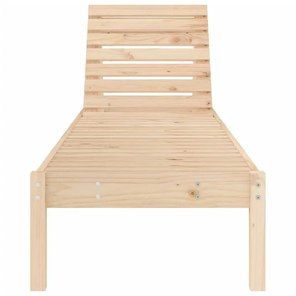 Sun Loungers 2 pcs 199.5x60x74 cm Solid Wood Pine 825066