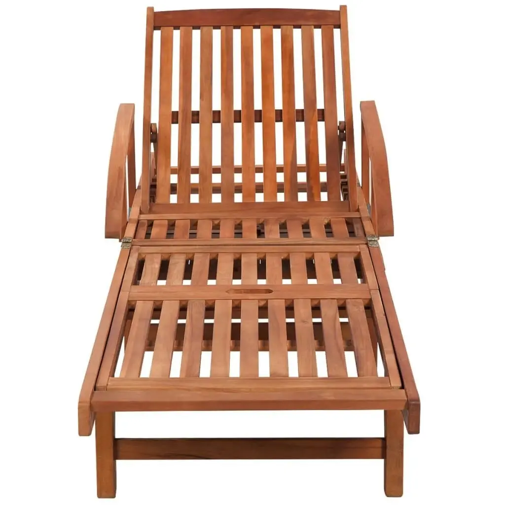 Sun Loungers 2 pcs with Table Solid Acacia Wood 274662