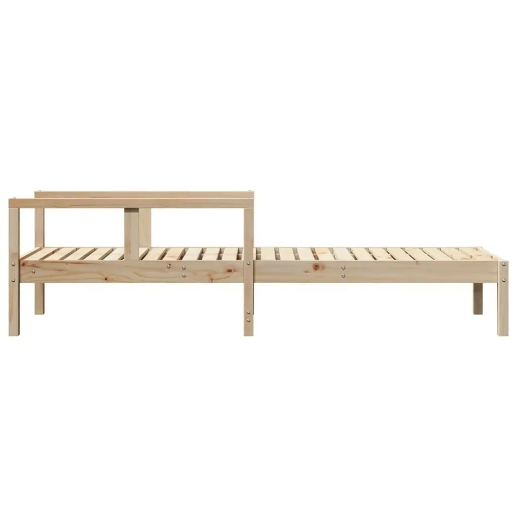 Sun Lounger 199.5x62x55 cm Solid Wood Pine 832538