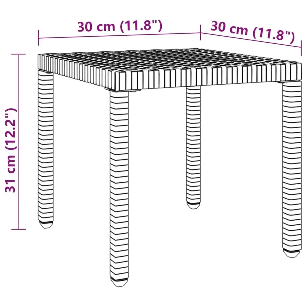 Sun Loungers 2 pcs with Table Poly Rattan Black 317638