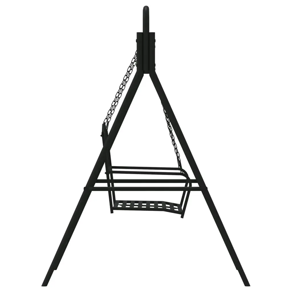 Swing Bench 124 cm Black Steel 318832