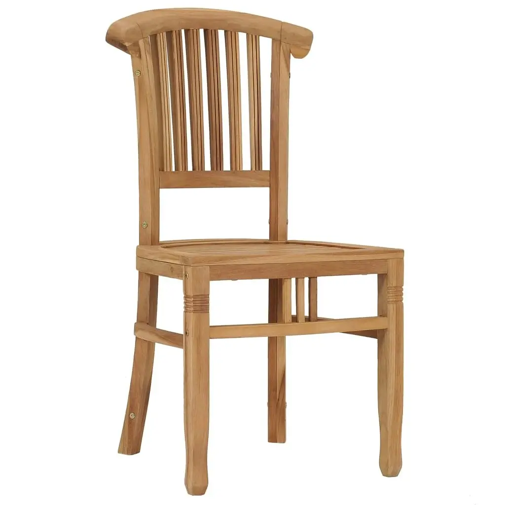 Garden Chairs 2 pcs Solid Teak Wood 49433