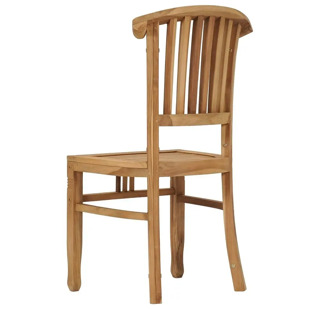 Garden Chairs 2 pcs Solid Teak Wood 49433