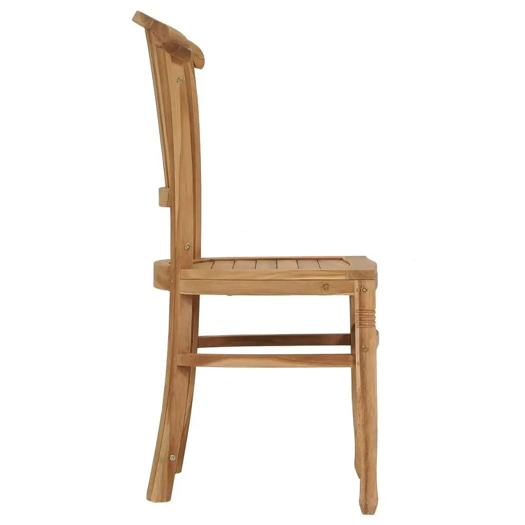 Garden Chairs 2 pcs Solid Teak Wood 49433