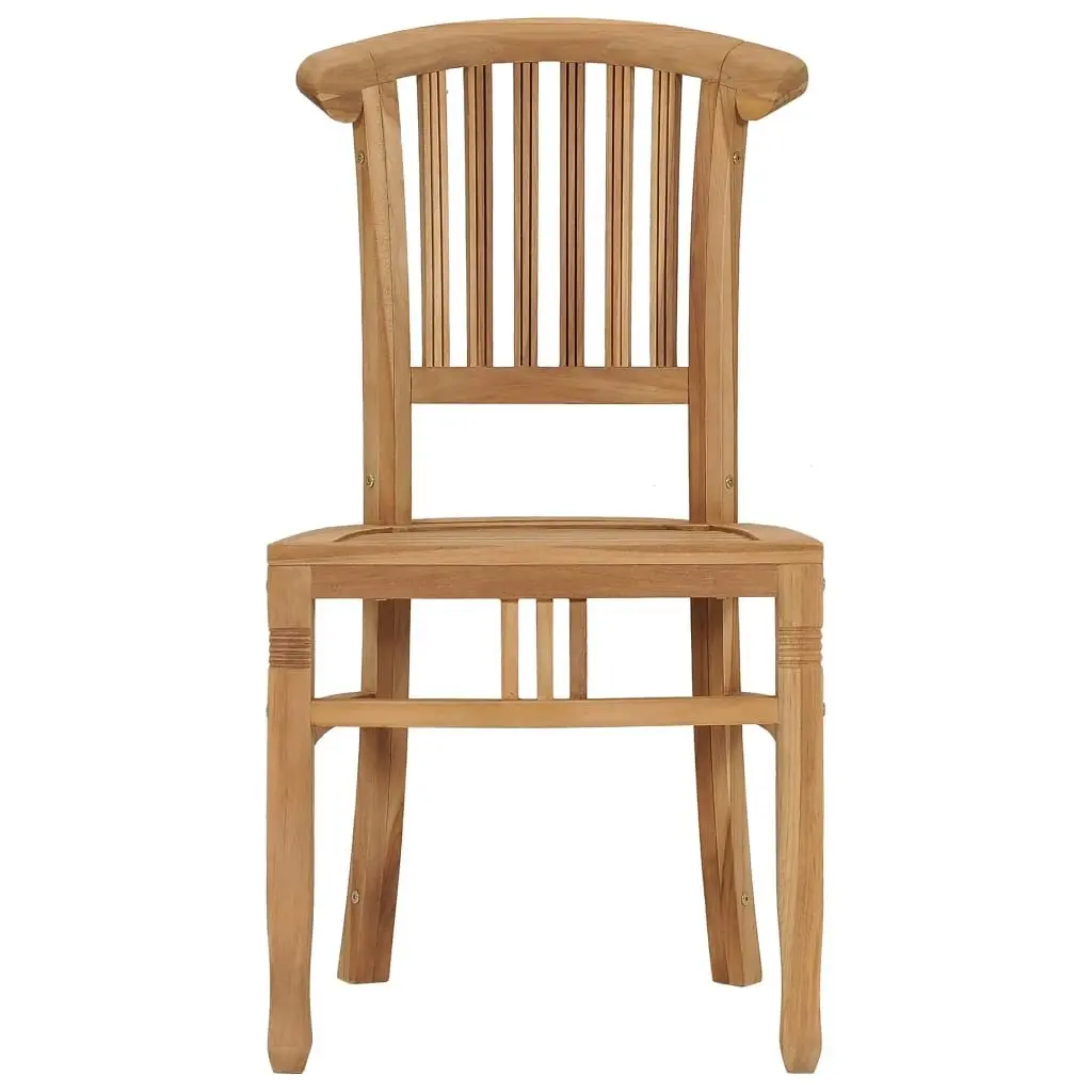 Garden Chairs 2 pcs Solid Teak Wood 49433