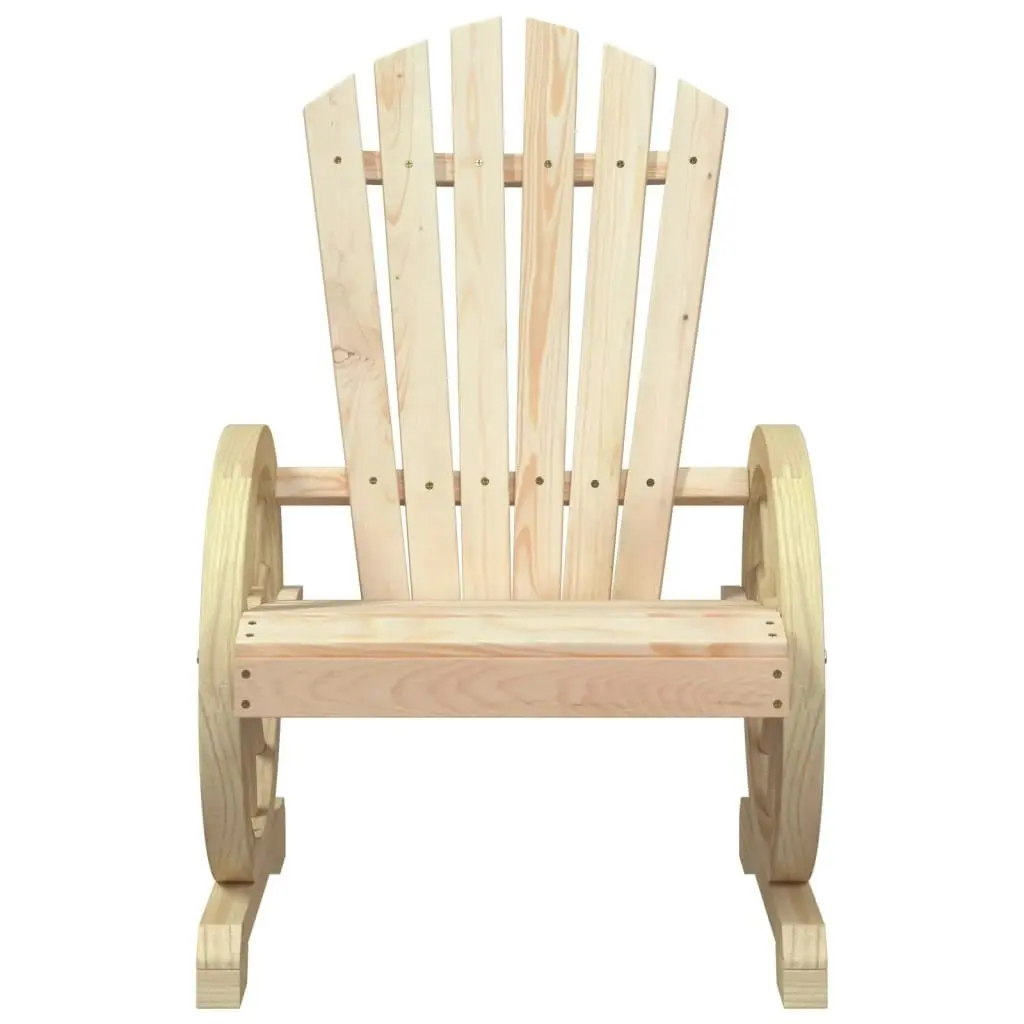 Garden Adirondack Chair Solid Wood Fir 365089