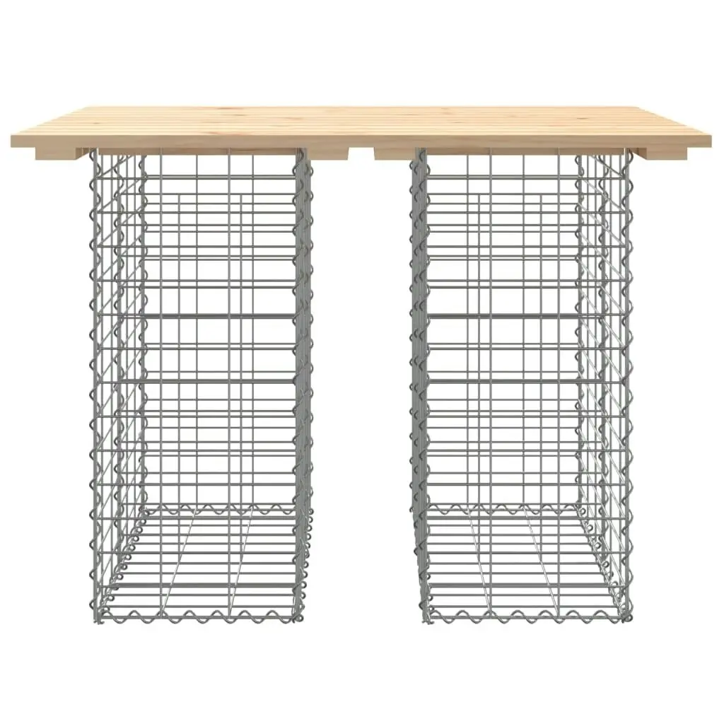 Garden Bench Gabion Design 100x70x72 cm Solid Wood Pine 834362