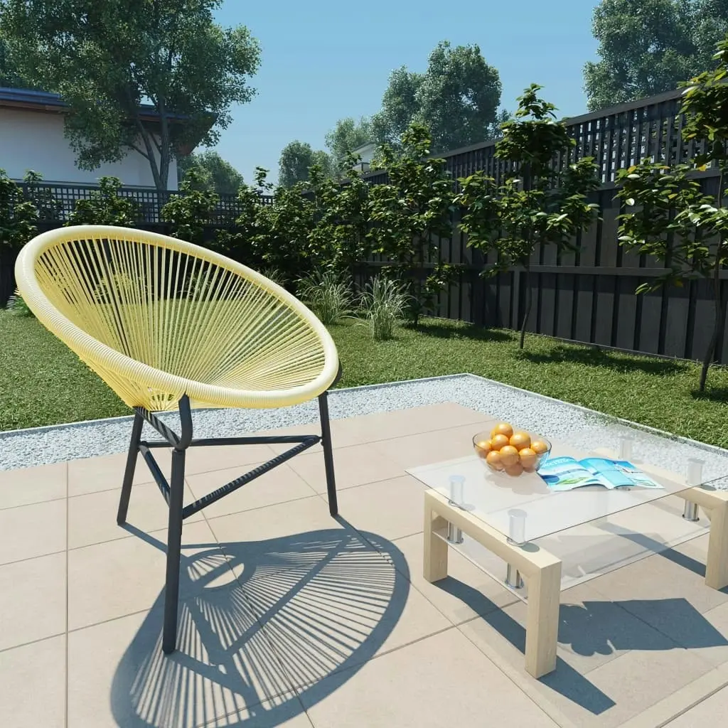 Garden Acapulco Chair Poly Rattan Beige 313139