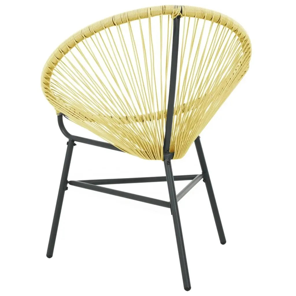 Garden Acapulco Chair Poly Rattan Beige 313139