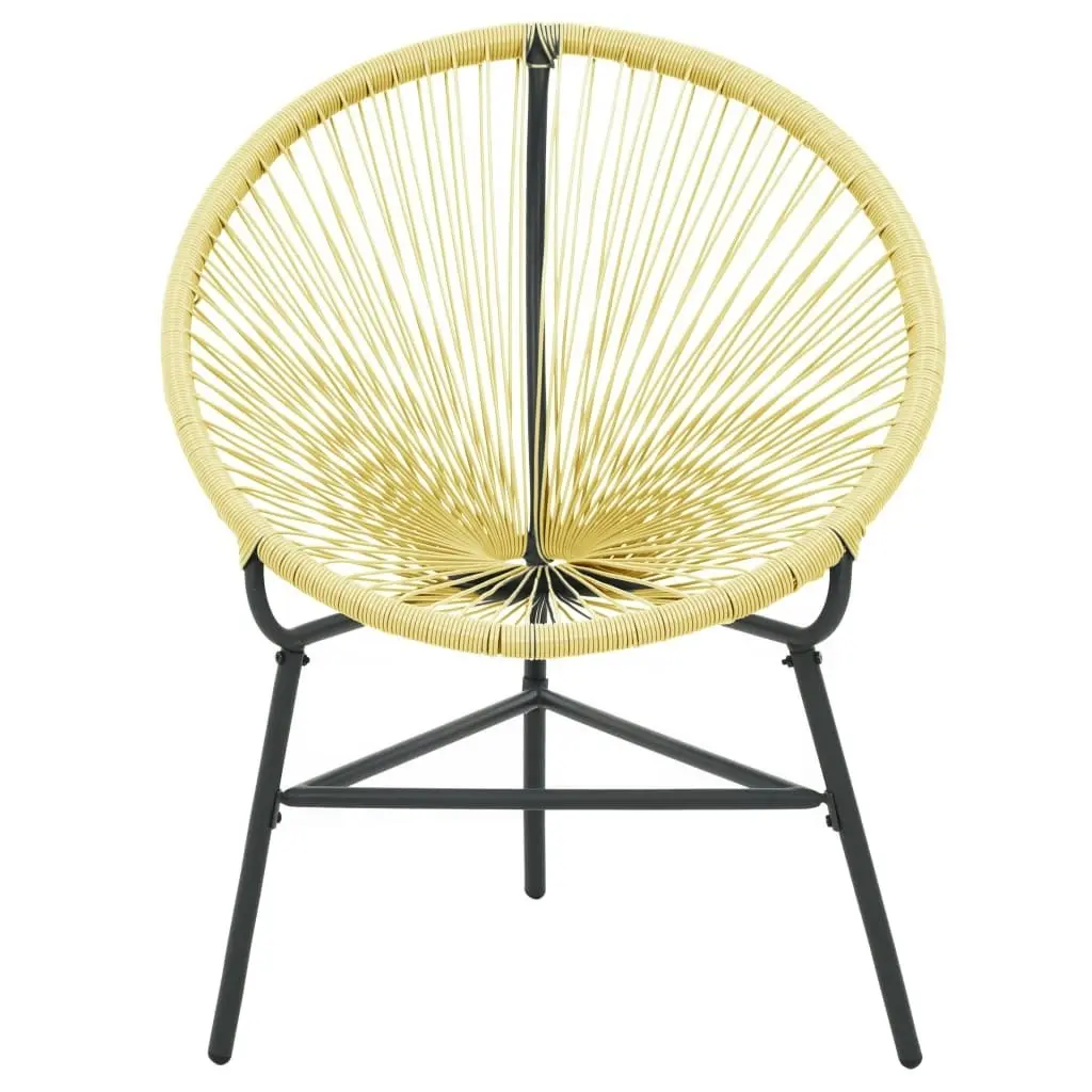 Garden Acapulco Chair Poly Rattan Beige 313139