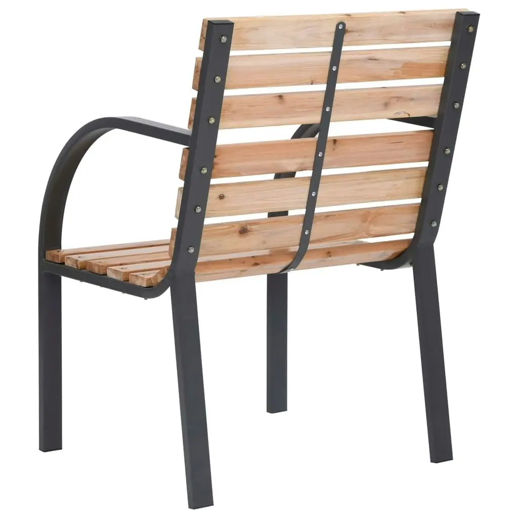 Garden Chairs 2 pcs Solid Wood Fir 319576