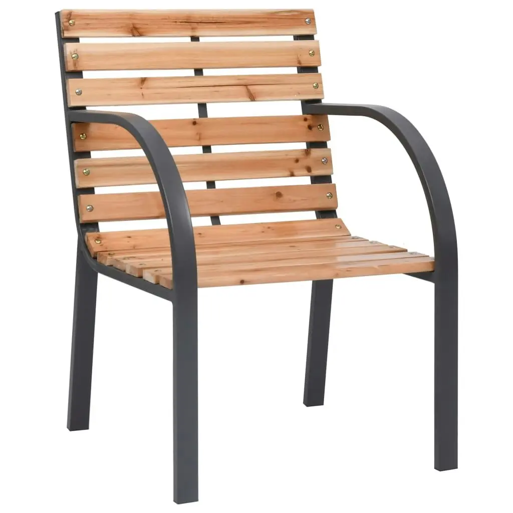 Garden Chairs 2 pcs Solid Wood Fir 319576