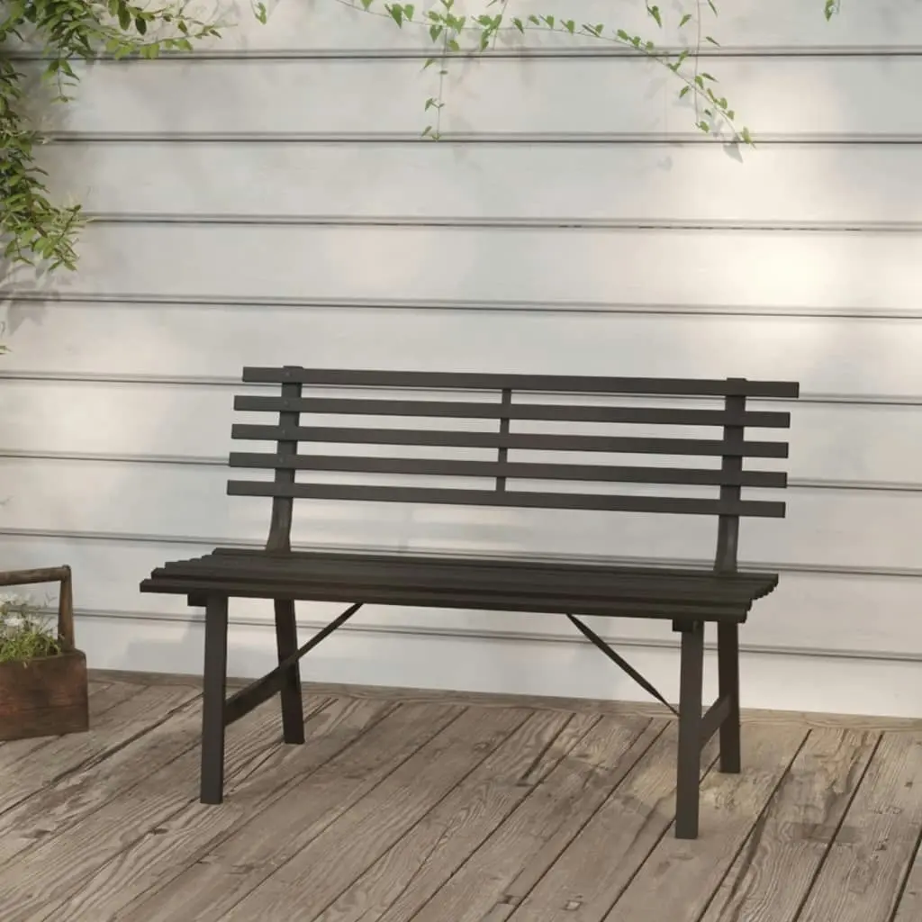 Garden Bench 110 cm Steel Black 317135