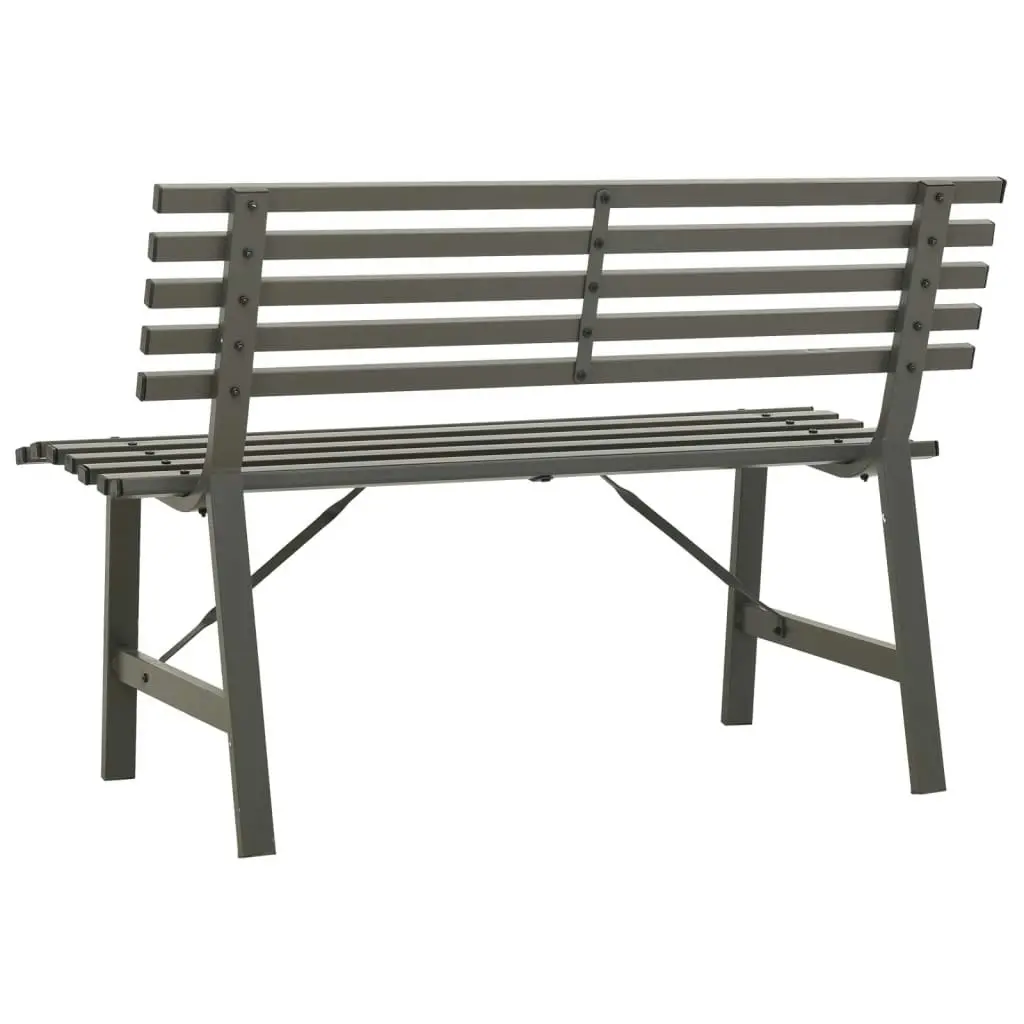 Garden Bench 110 cm Steel Black 317135