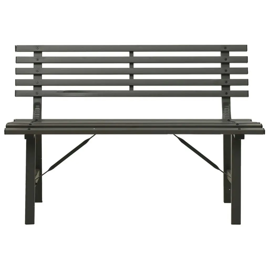 Garden Bench 110 cm Steel Black 317135