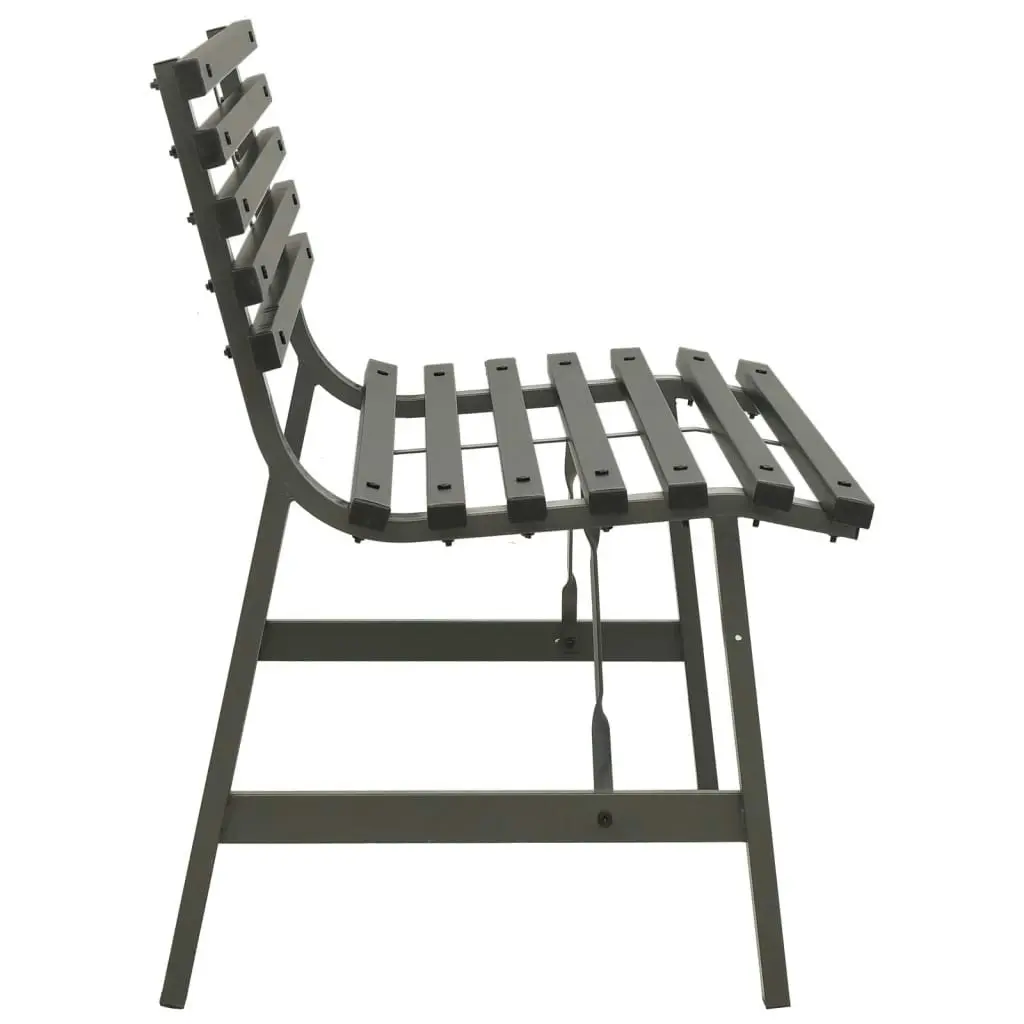 Garden Bench 110 cm Steel Black 317135