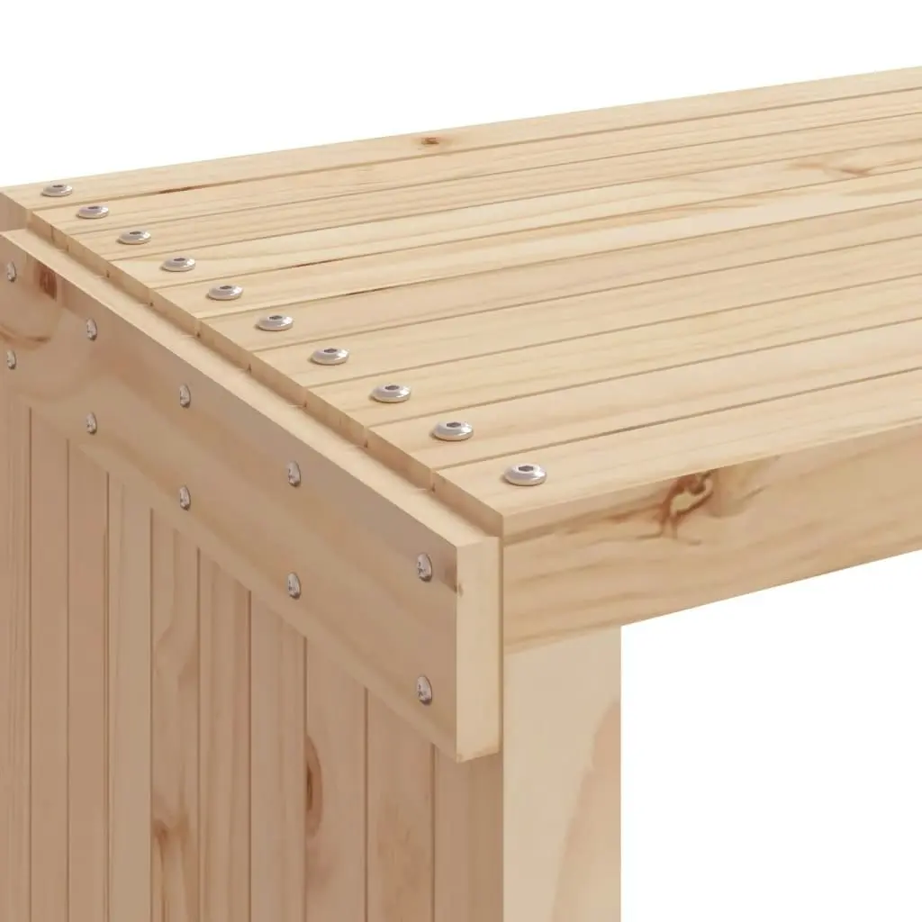 Garden Bench Extendable 212.5x40.5x45 cm Solid Wood Pine 832525