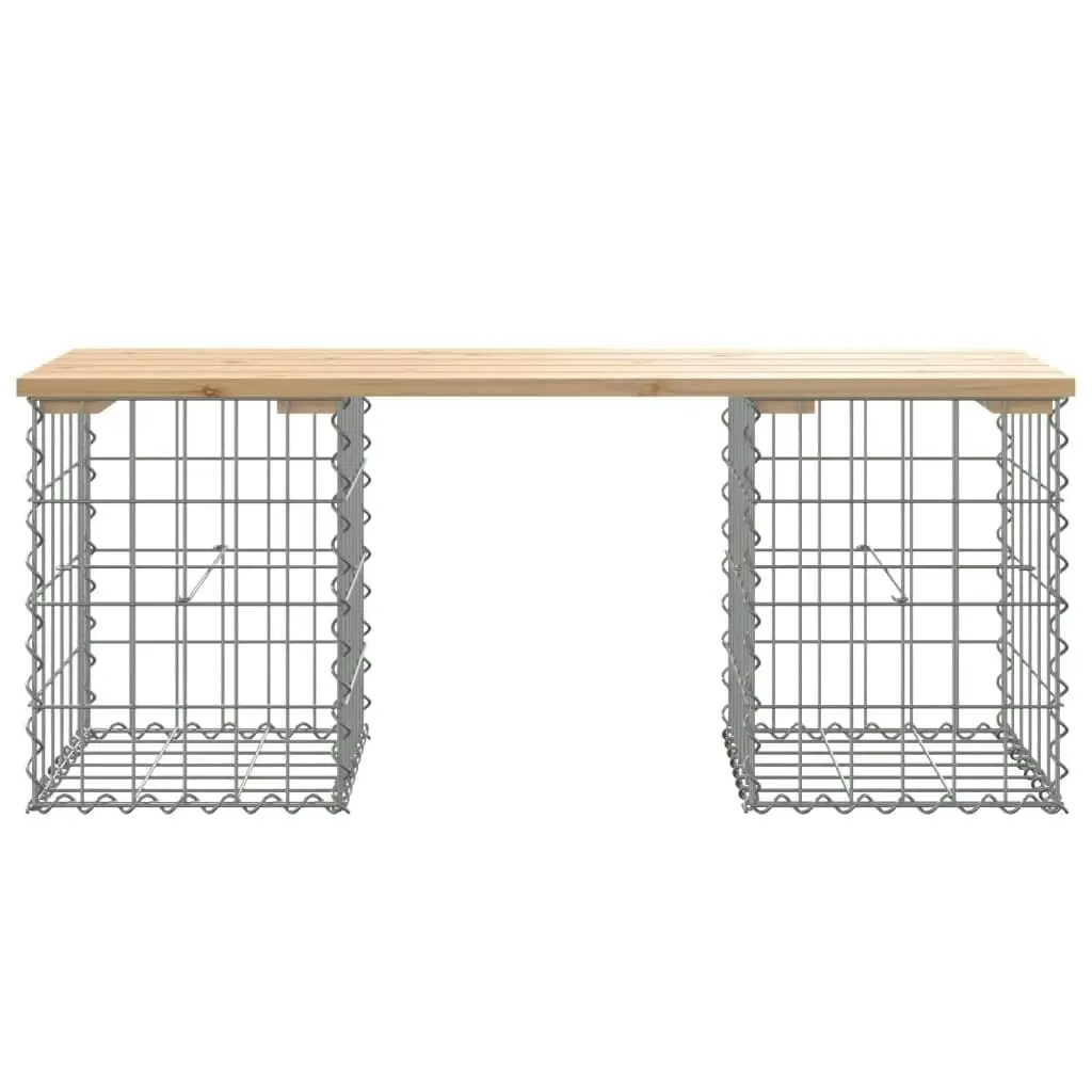 Garden Bench Gabion Design 103x31x42 cm Solid Wood Pine 834329