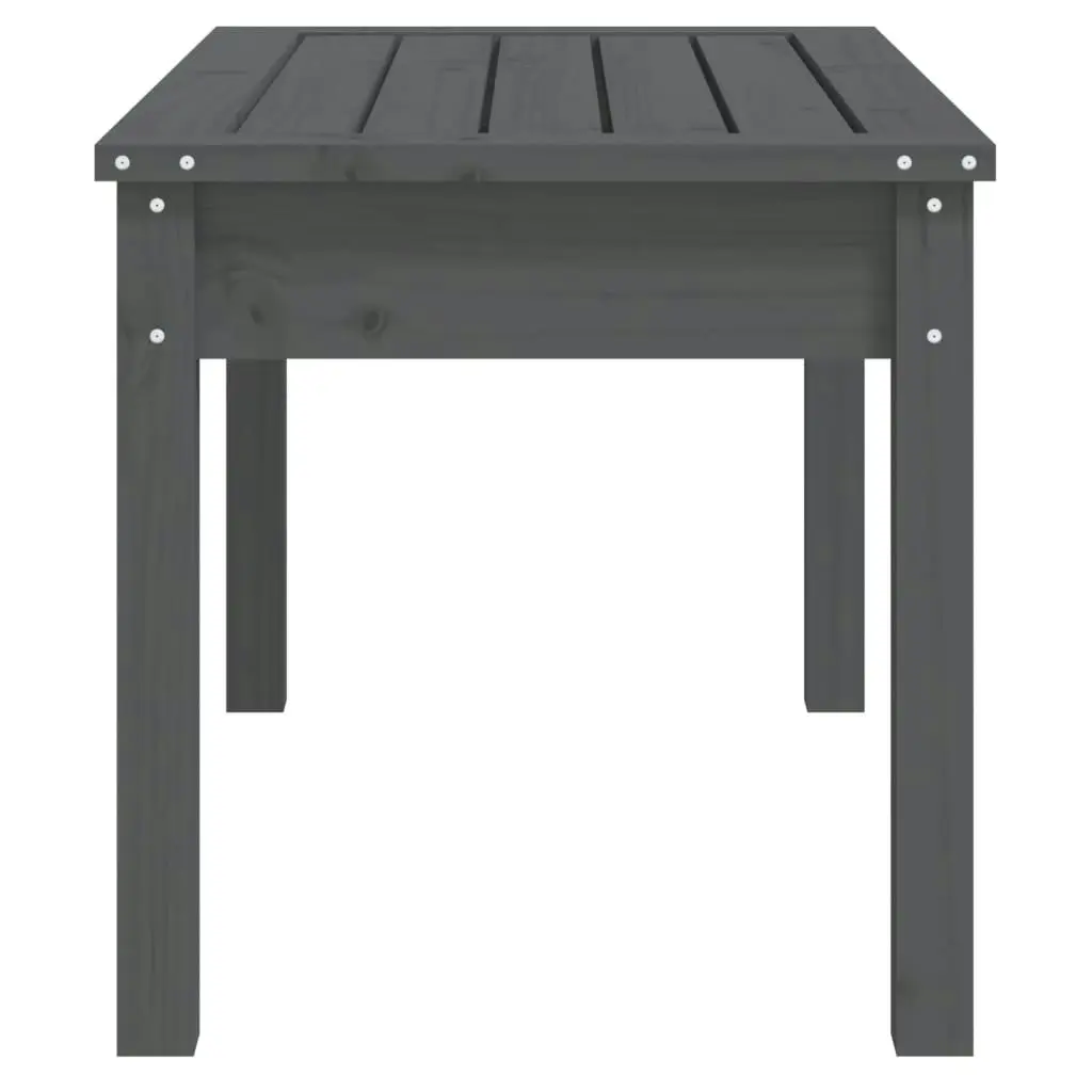 Garden Bench Grey 80x44x45 cm Solid Wood Pine 823999