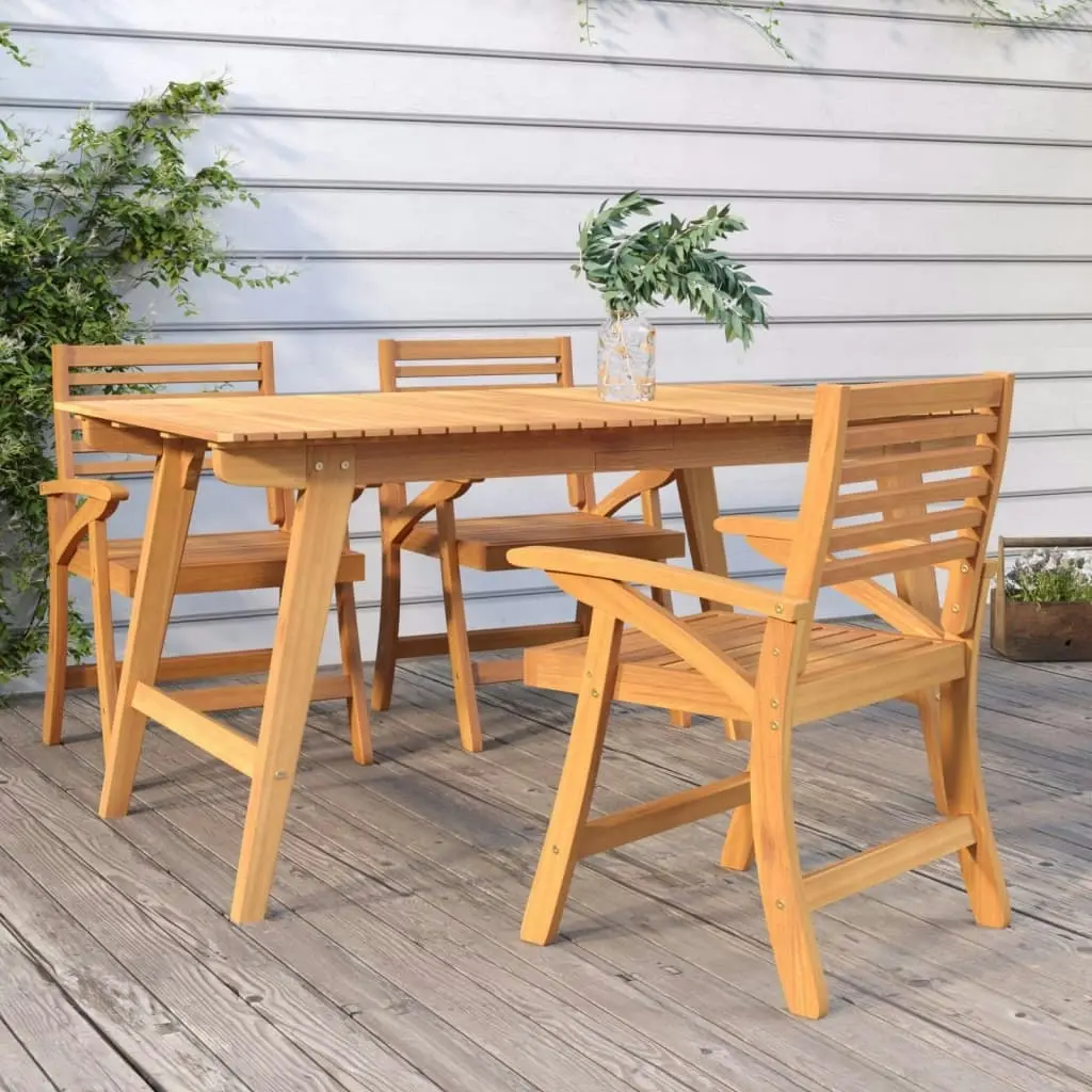 Garden Chairs 3 pcs 58x58x87 cm Solid Wood Acacia 363313