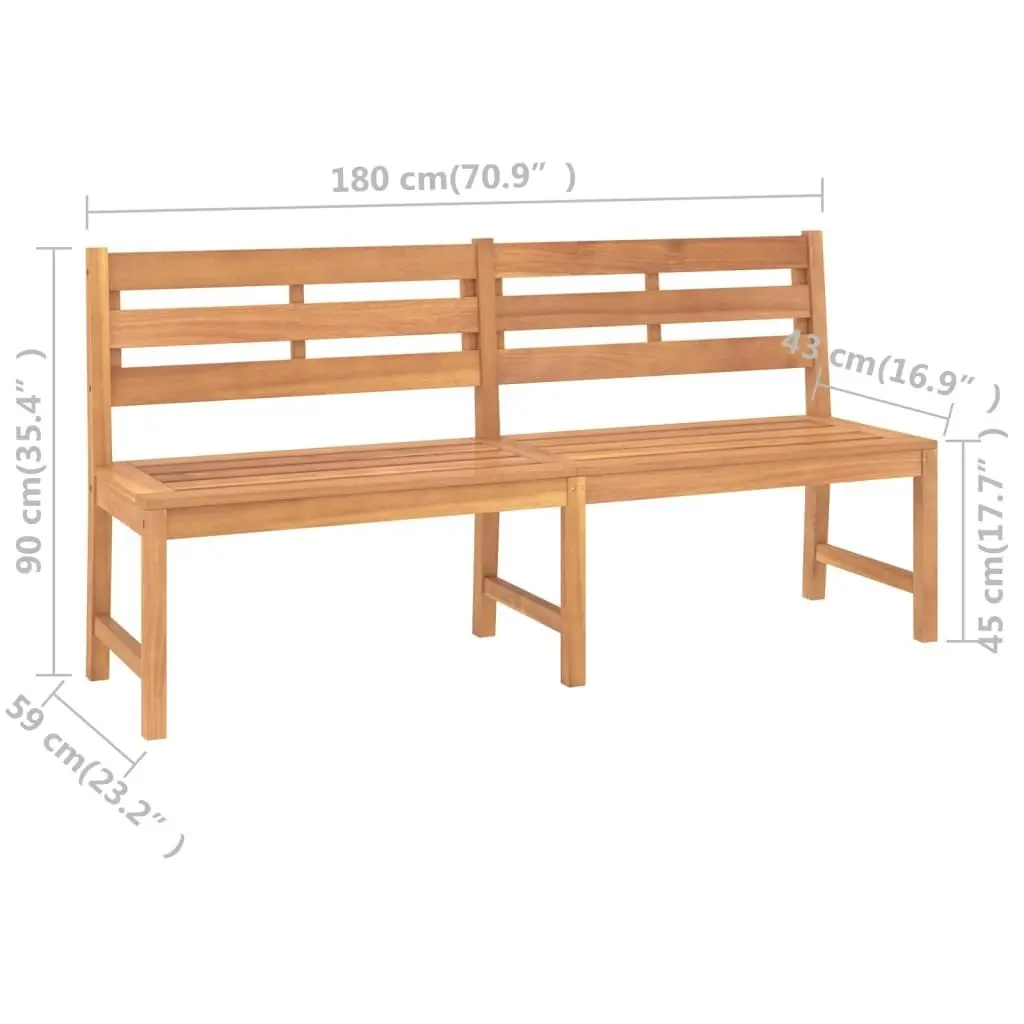 Garden Bench 180 cm Solid Teak Wood 316636