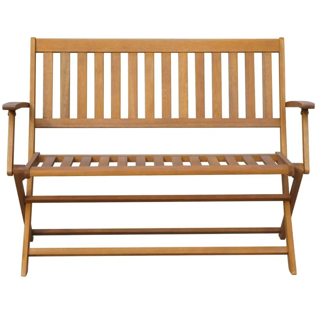 Garden Bench with Cushion 120 cm Solid Acacia Wood 3064254