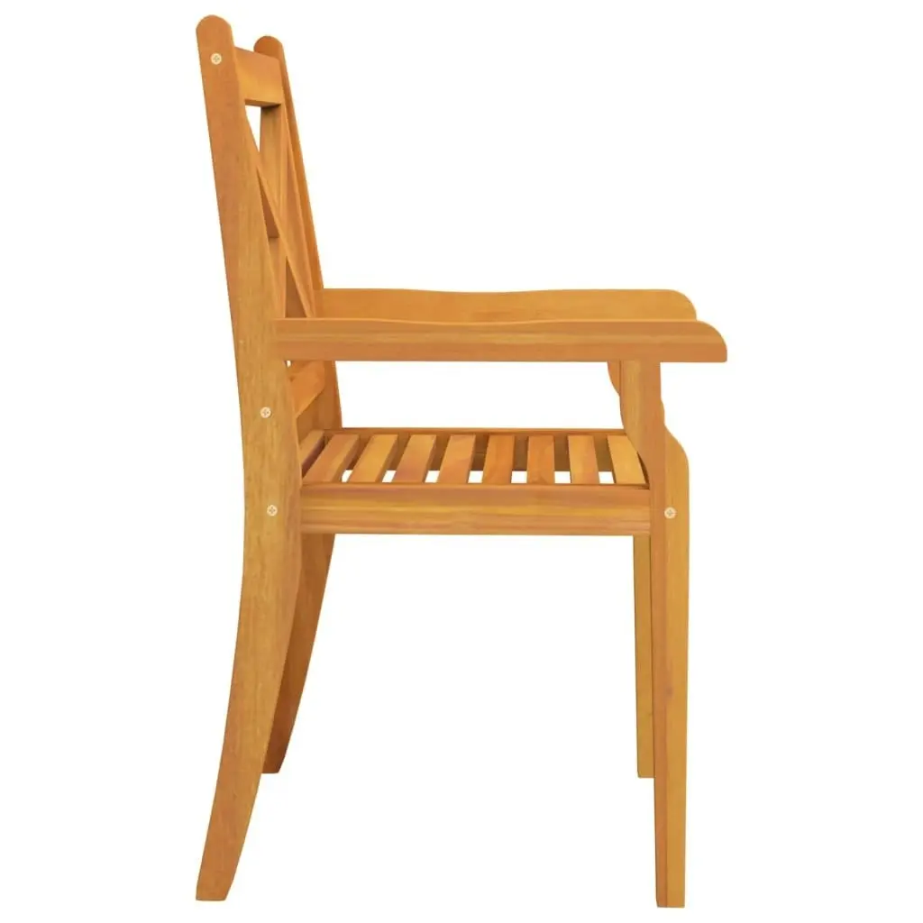 Outdoor Dining Chairs 3 pcs Solid Wood Acacia 310306