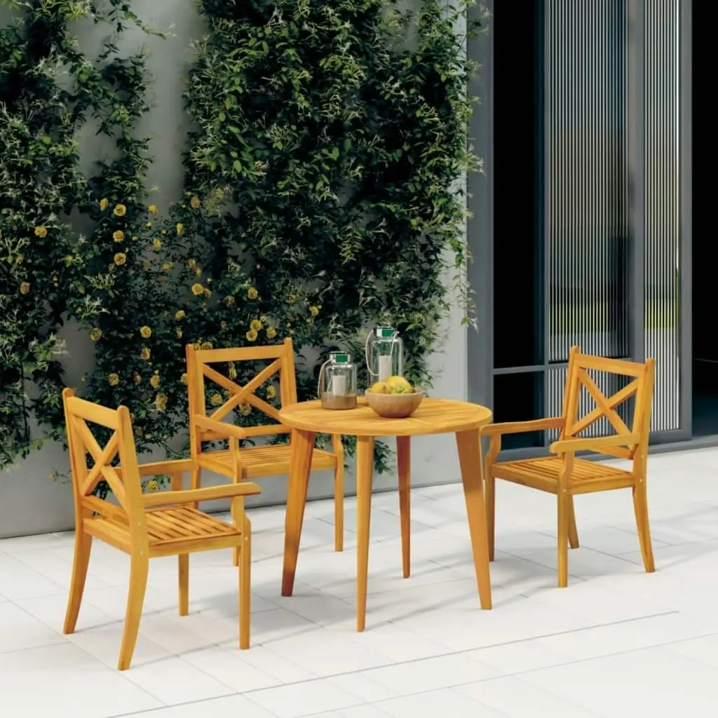 Outdoor Dining Chairs 3 pcs Solid Wood Acacia 310306