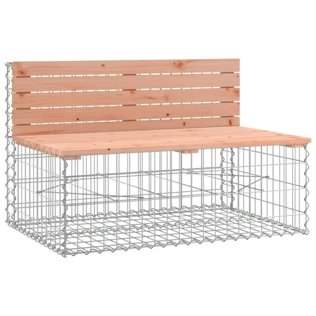 Garden Bench Gabion Design 347x71x65.5 cm Solid Wood Douglas 3196255