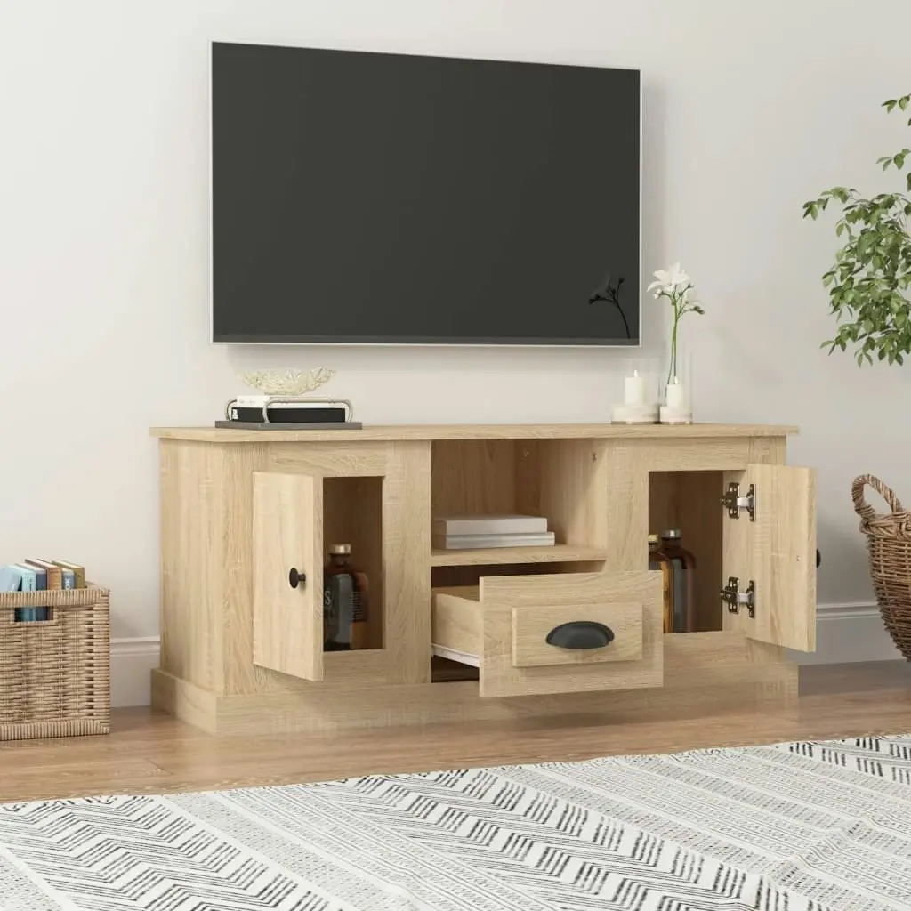 TV Cabinet Sonoma Oak 100x35.5x45 cm Engineered Wood 816459