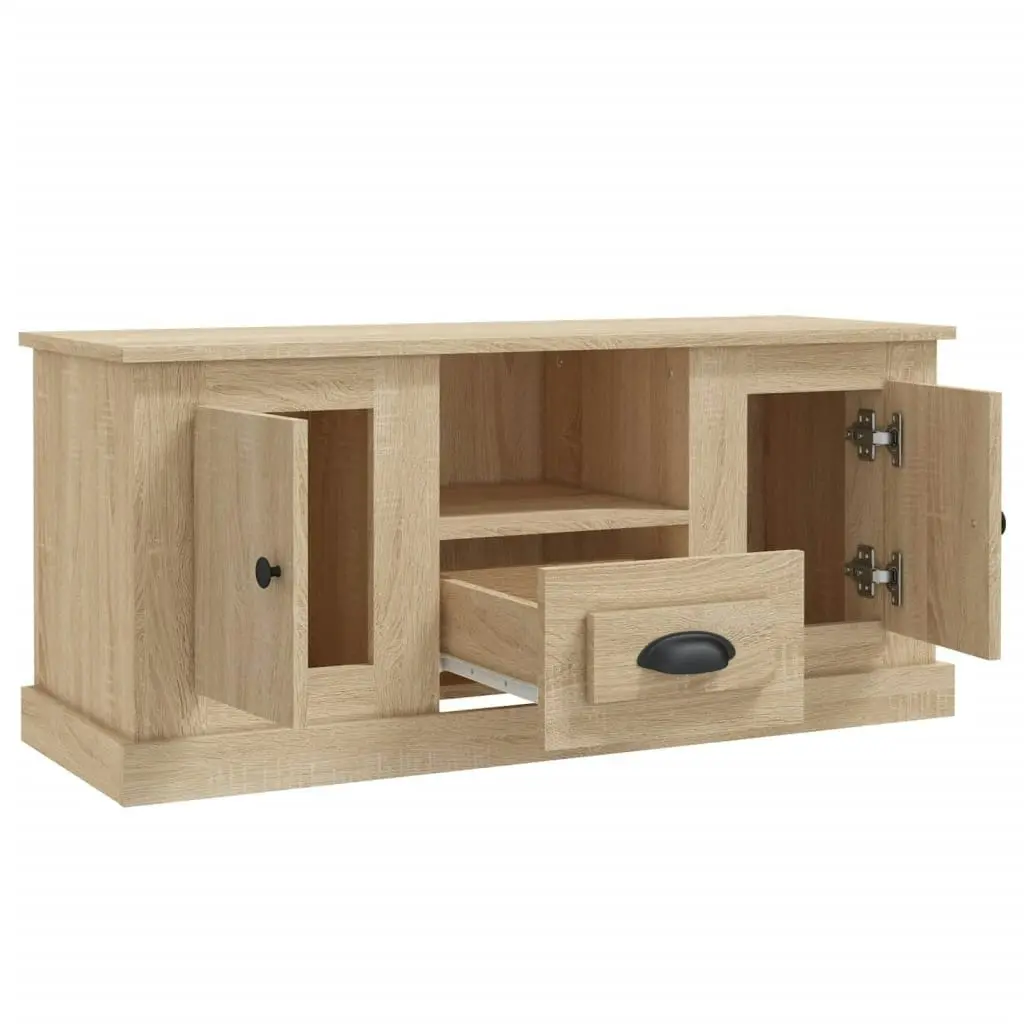 TV Cabinet Sonoma Oak 100x35.5x45 cm Engineered Wood 816459