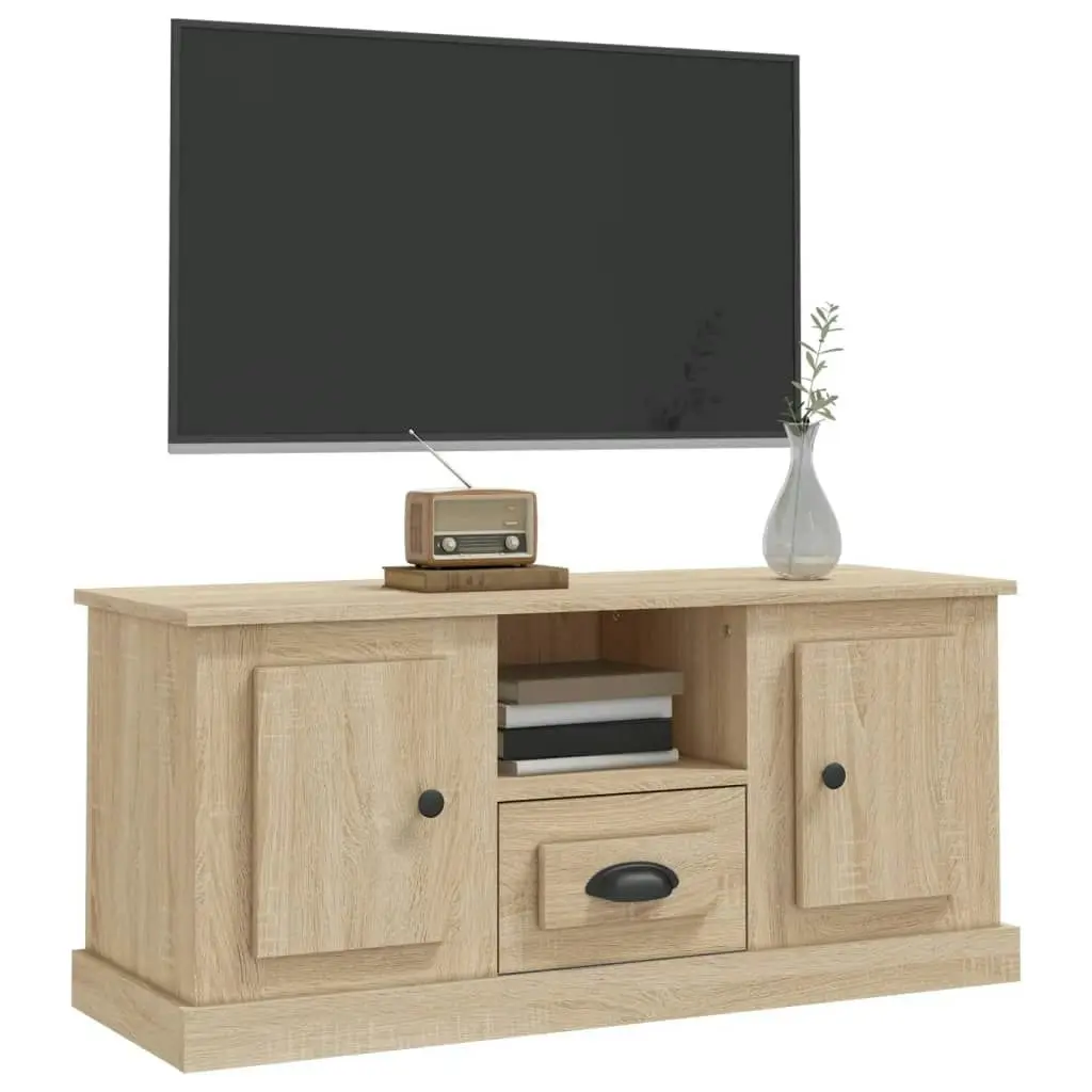 TV Cabinet Sonoma Oak 100x35.5x45 cm Engineered Wood 816459