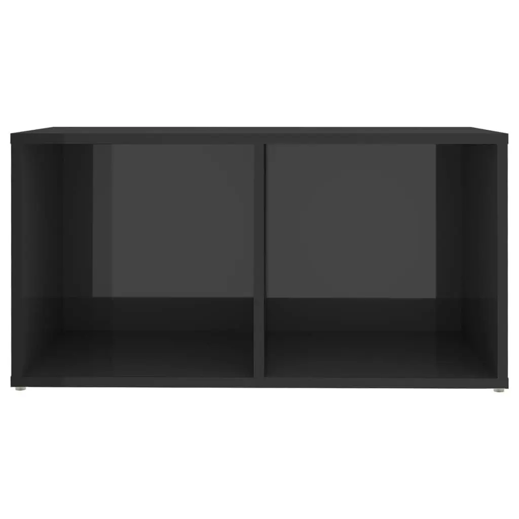 TV Cabinet High Gloss Grey 72x35x36.5 cm Engineered Wood 805533