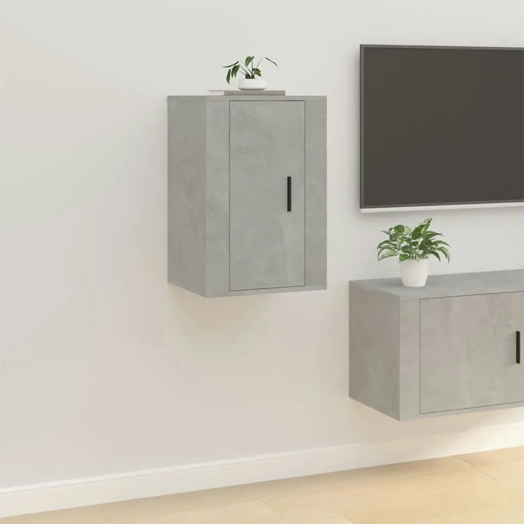 Wall Mounted TV Cabinets 2 pcs Concrete Grey 40x34.5x60 cm 816665