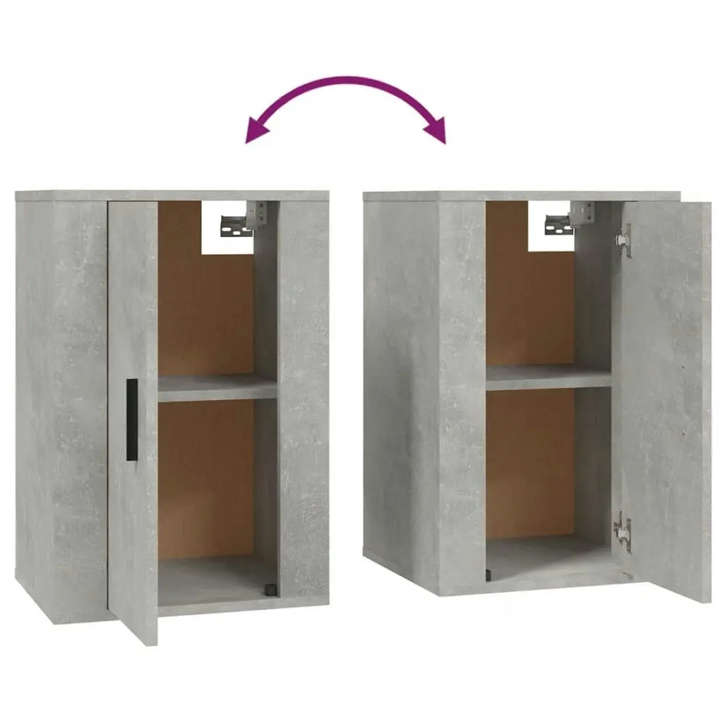 Wall Mounted TV Cabinets 2 pcs Concrete Grey 40x34.5x60 cm 816665