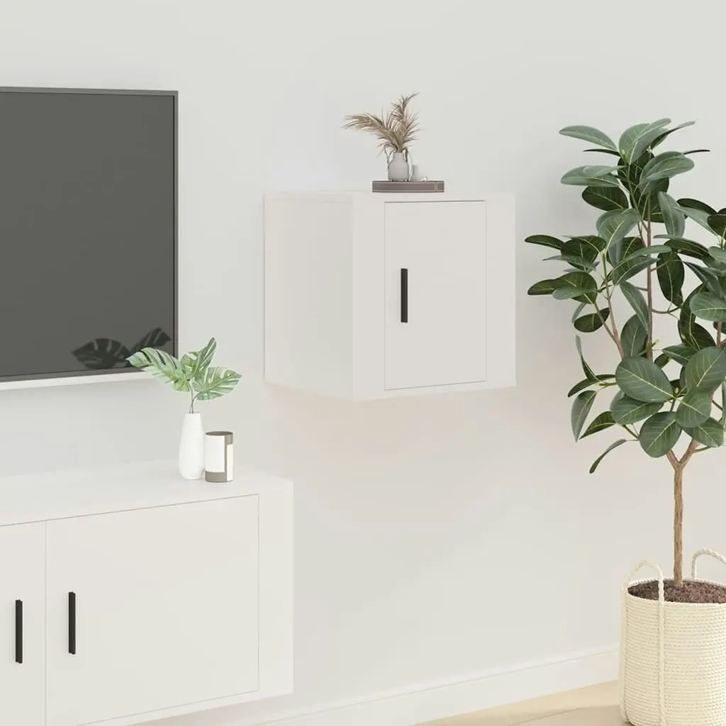 Wall Mounted TV Cabinet White 40x34.5x40 cm 816640