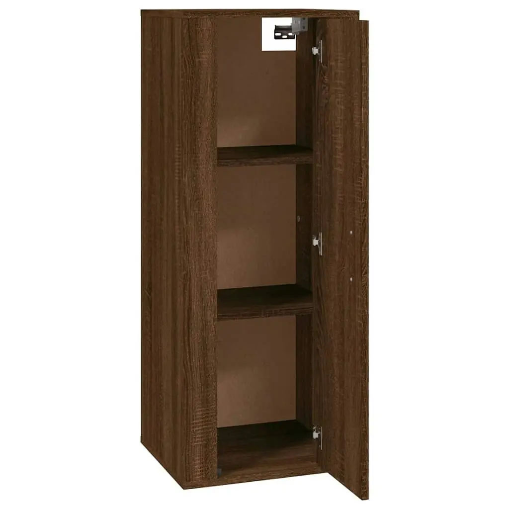 Wall Mounted TV Cabinet Brown Oak 40x34.5x100 cm 816687