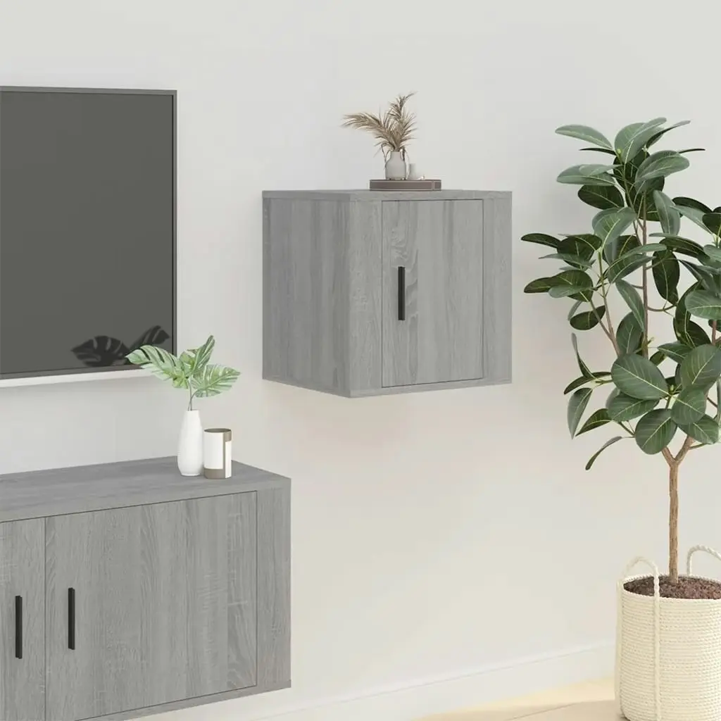 Wall Mounted TV Cabinet Grey Sonoma 40x34.5x40 cm 816652