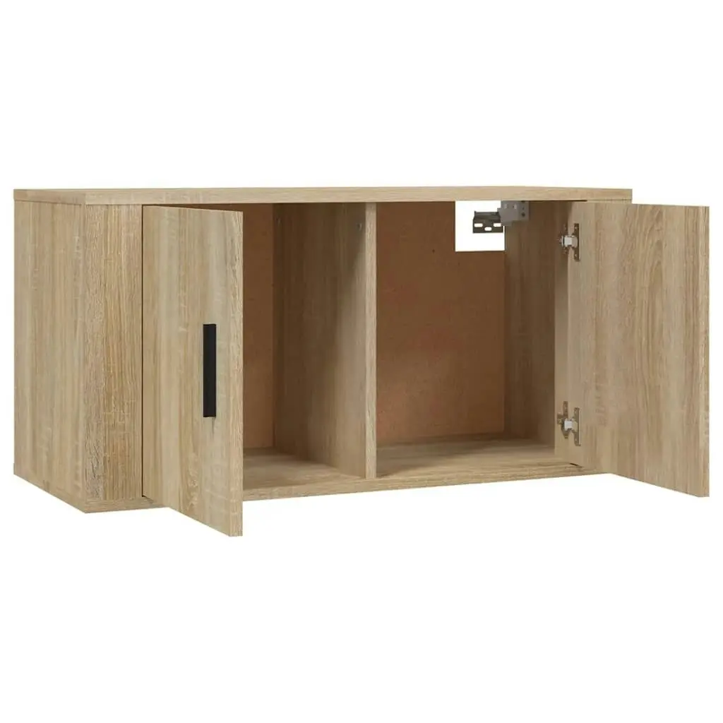 Wall Mounted TV Cabinet Sonoma Oak 80x34.5x40 cm 816627