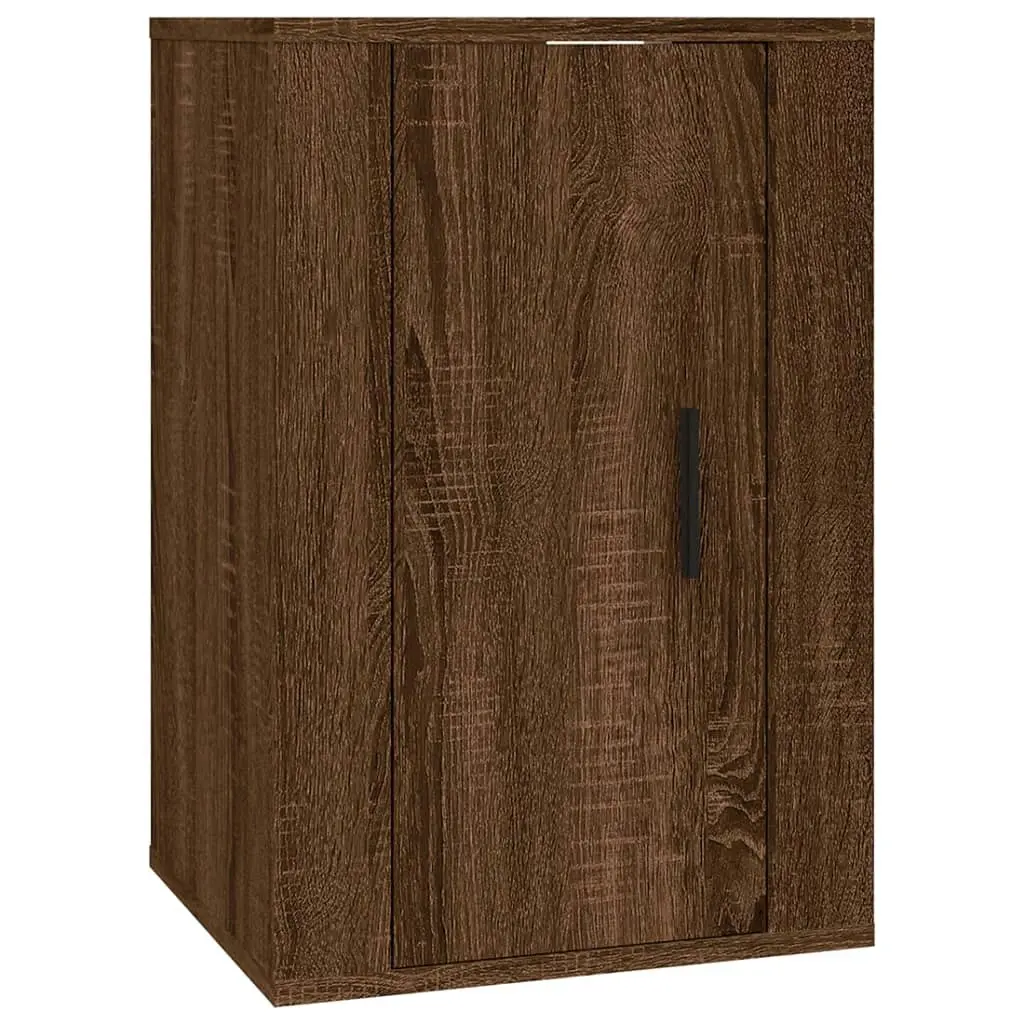 Wall Mounted TV Cabinets 2 pcs Brown Oak 40x34.5x60 cm 816671