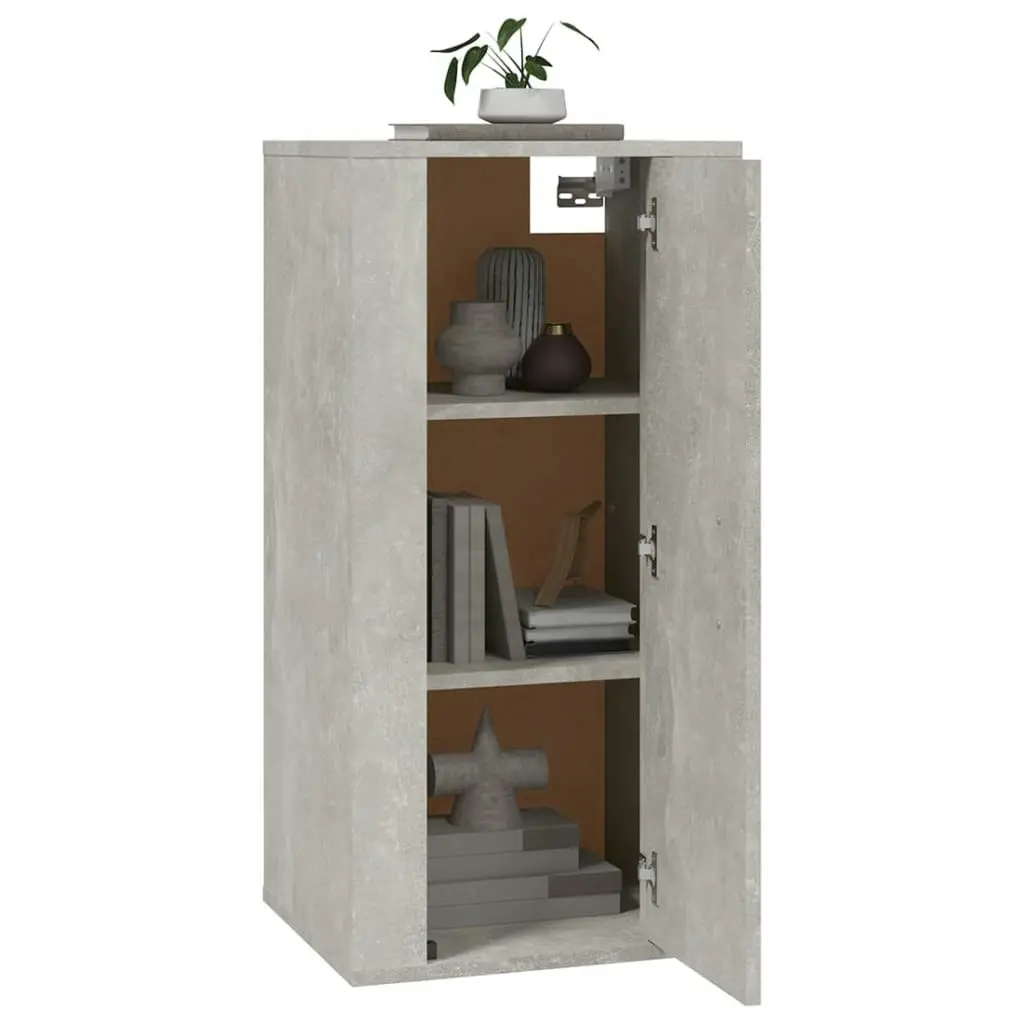 Wall Mounted TV Cabinet Concrete Grey 40x34.5x80 cm 816676