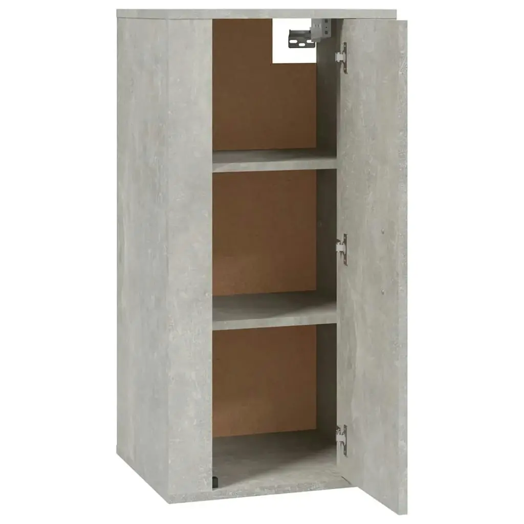 Wall Mounted TV Cabinet Concrete Grey 40x34.5x80 cm 816676