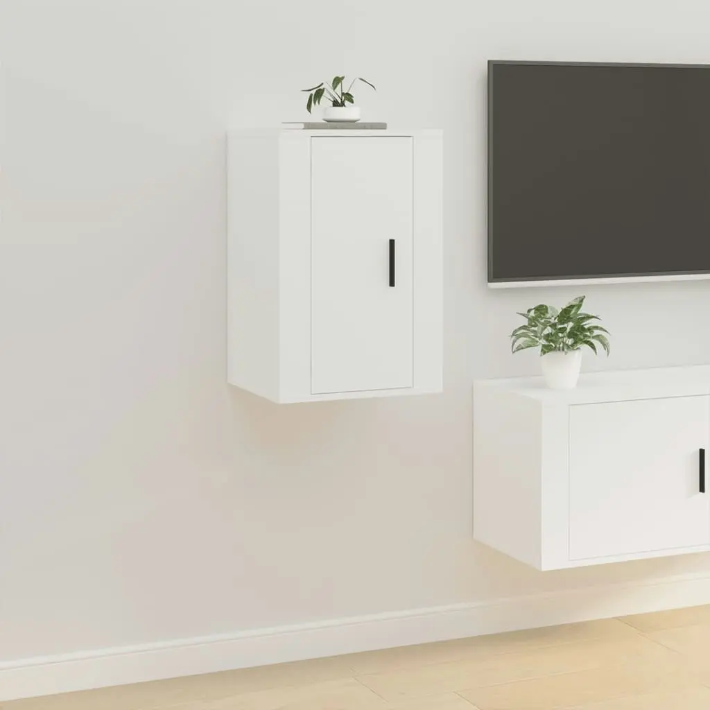 Wall Mounted TV Cabinet White 40x34.5x60 cm 816656