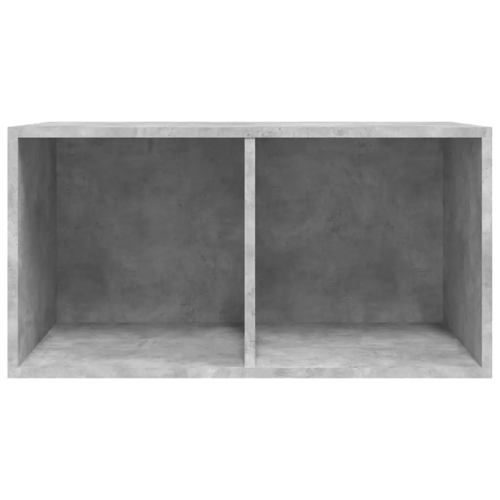 Vinyl Storage Box Concrete Grey 71x34x36 cm Engineered Wood 800121