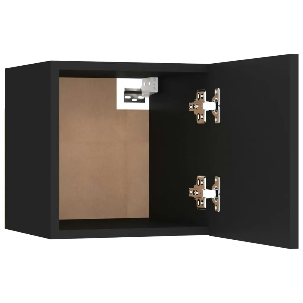 Wall Mounted TV Cabinet Black 30.5x30x30 cm 804484