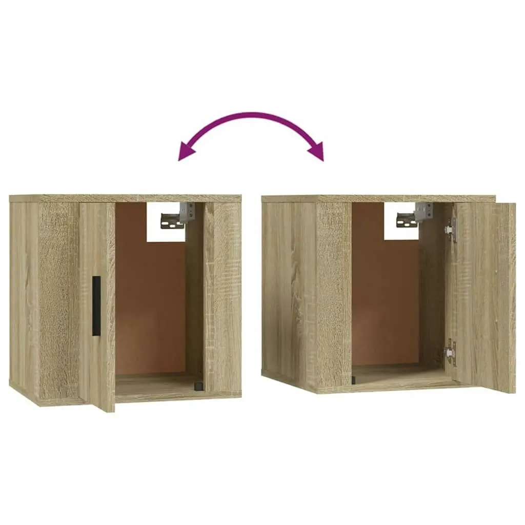 Wall Mounted TV Cabinets 2 pcs Sonoma Oak 40x34.5x40 cm 816647